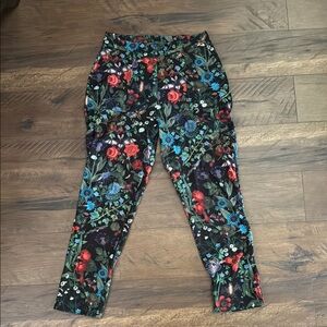 Blackmilk Overgrown Cuffed Pants - Floral Patterned Pants